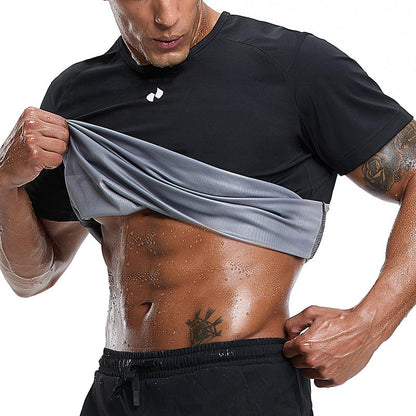 HOTSUIT Sauna Shirt for Men Weight Loss Heat Trapping Vest Workout Sweat Suits Fat burning Tops for Gym Exercise Boxing Black XL