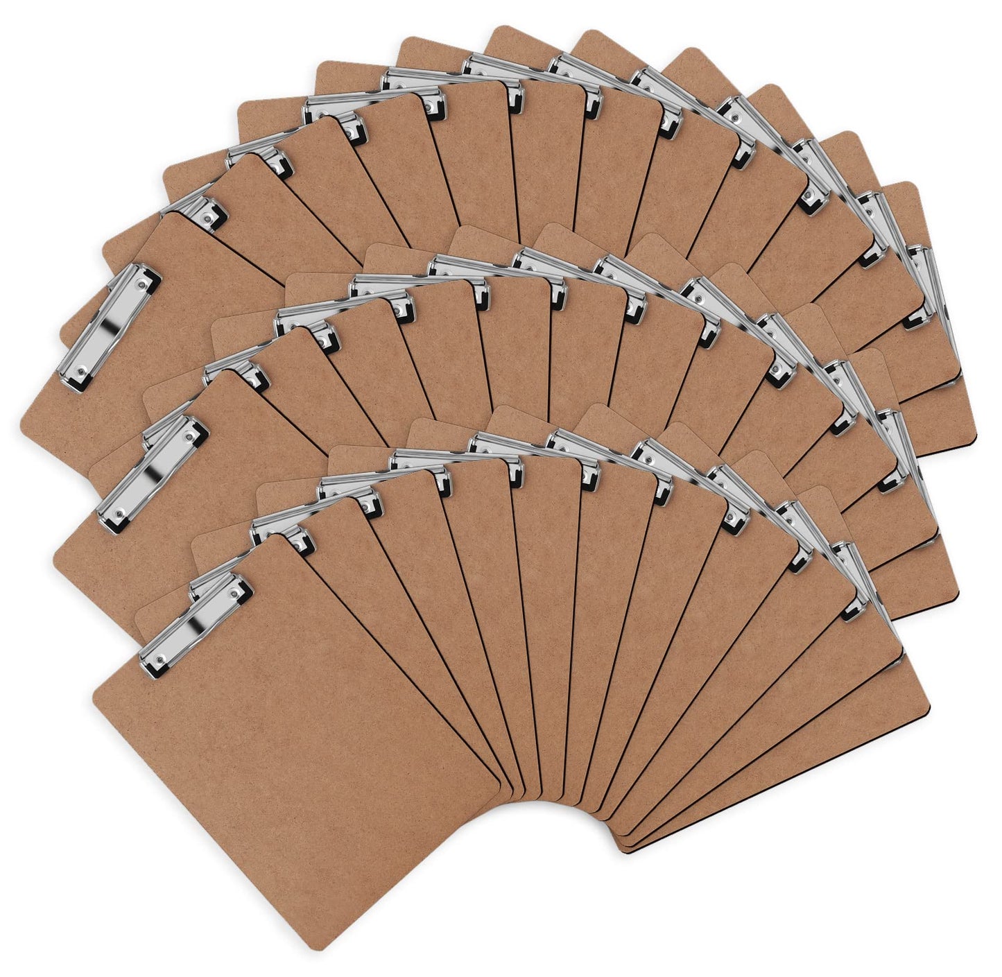 Clipboards, PANDRI 36 Pack Hardboard Office Clipboards, Low Profile Clip, Standard A4 Letter Size, Classroom Supplies, ECO Friendly