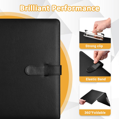 Padfolio Portfolio Clipboard Folder Pacific Mailer Resume Portfolio Folder Legal Document Organizer Legal Pad Holder for Interview School Business Office Conference