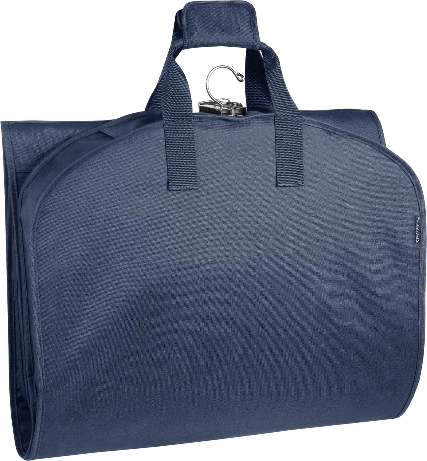 WallyBags® 60" Premium Carry-On Tri-Fold Travel Garment Bag with Exterior Pocket, Perfect for Dresses and Longer Clothes