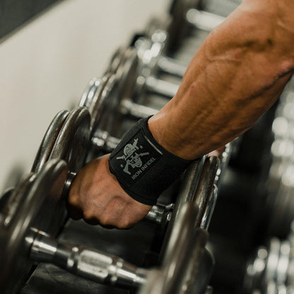 Wrist Wraps for Weightlifting - 18" Heavy Duty Support for Working Out, Gym Accessories for Men - Use for Lifting, Crossfit, Fitness, Exercise, Bench Press, Powerlifting (Black)