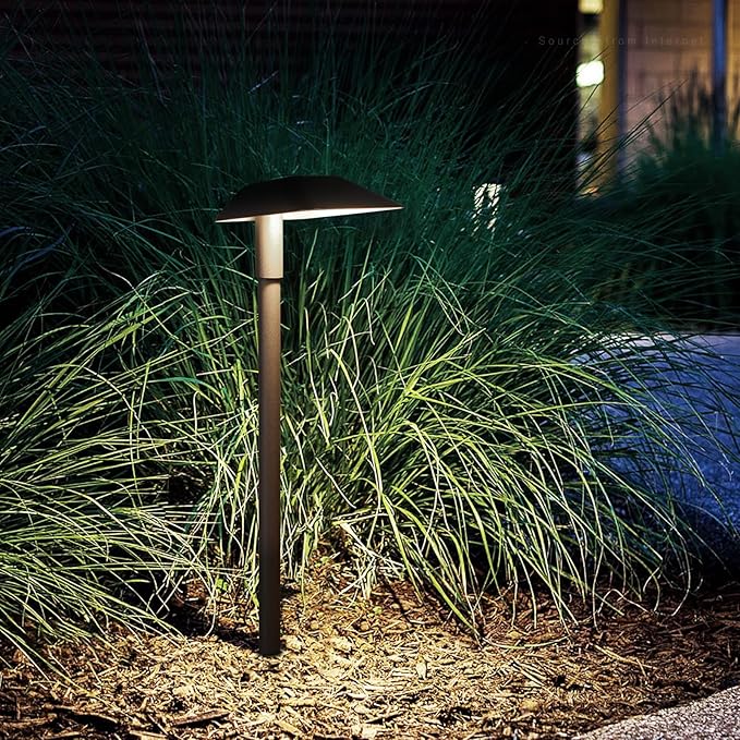 LEONLITE Anti-Glare Low Voltage Pathway Lights, 5W Wired 12-15V LED Landscape Path Lights Aluminum IP65 Outdoor Landscape Lighting for Walkway Yard, 5000K Daylight, ETL, Pack of 6