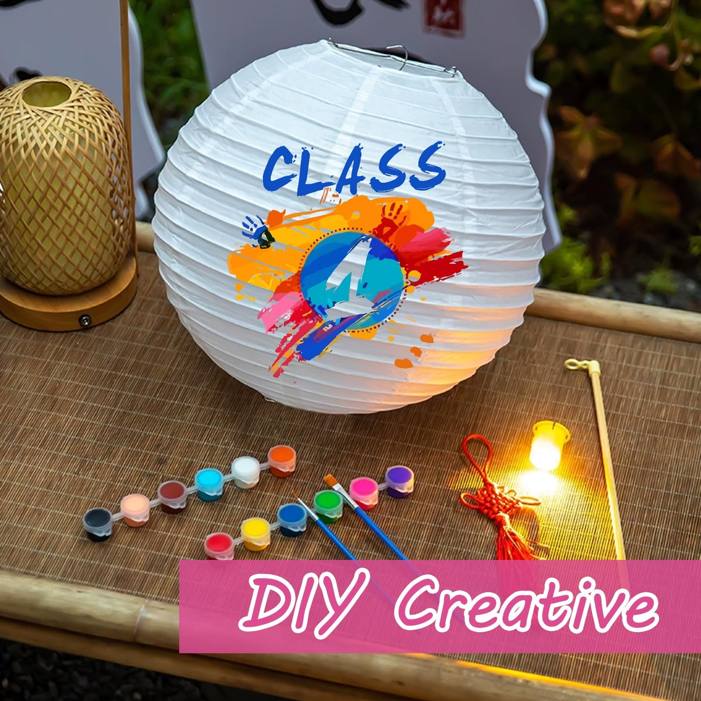 LOLYSIC 30 Pack 12 Inch Paper Lanterns Decorative, White Chinese Lanterns, Hanging Round Paper Lanterns Lamp for Birthday, Wedding, Christmas, Bridal, Home Decor, Party Decoration Chiness Style