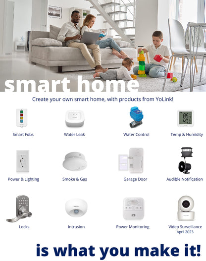 YoLink Outdoor Security Siren & Smart Alarm Controller Kit - Loud 110 dB, Wireless, Battery-Powered, 1/4 Mile Range, Android-iOS App, Alexa, Google, IFTTT, Home Assistant, Hub Required!