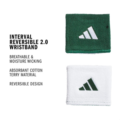 adidas Unisex Interval Reversible Wristband – Athletic Sweatband