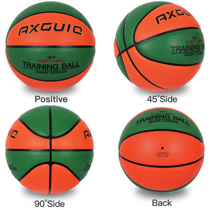 AXGUIQ 3LBS Weighted Heavy Training Basketball 29.5" for in& Outdoor Improving Dribble Up Basketballs Handling Dribbling Passing Rebounding Skills Size 7 Weighted Heavy Training Basketball Equipment