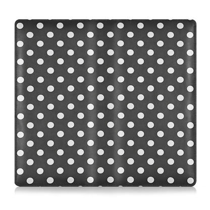 JUZIHAI Black and White Polka Dot Car Registration and Insurance Holder Glove Box Organizer Leather Vehicle Essential Document Card Wallet Accessories Case