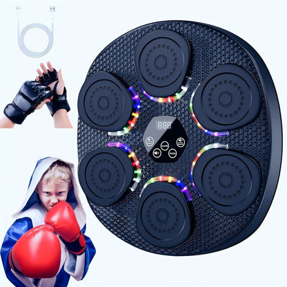 Smart Music Boxing Machine with Gloves, Fun Boxing Game Gift for Kids and Adults