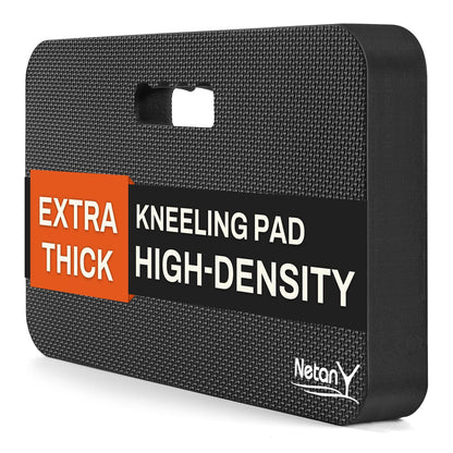 NETANY Extra Thick Kneeling Pad for Gardening, Comfortable Knee Pad Cushion, Extra Large Foam Kneeler Mat for Gardening, Baby Bath, Workout, Exercise & Yoga, Mechanic, 17.8 x 11 x 1.5 in, Black