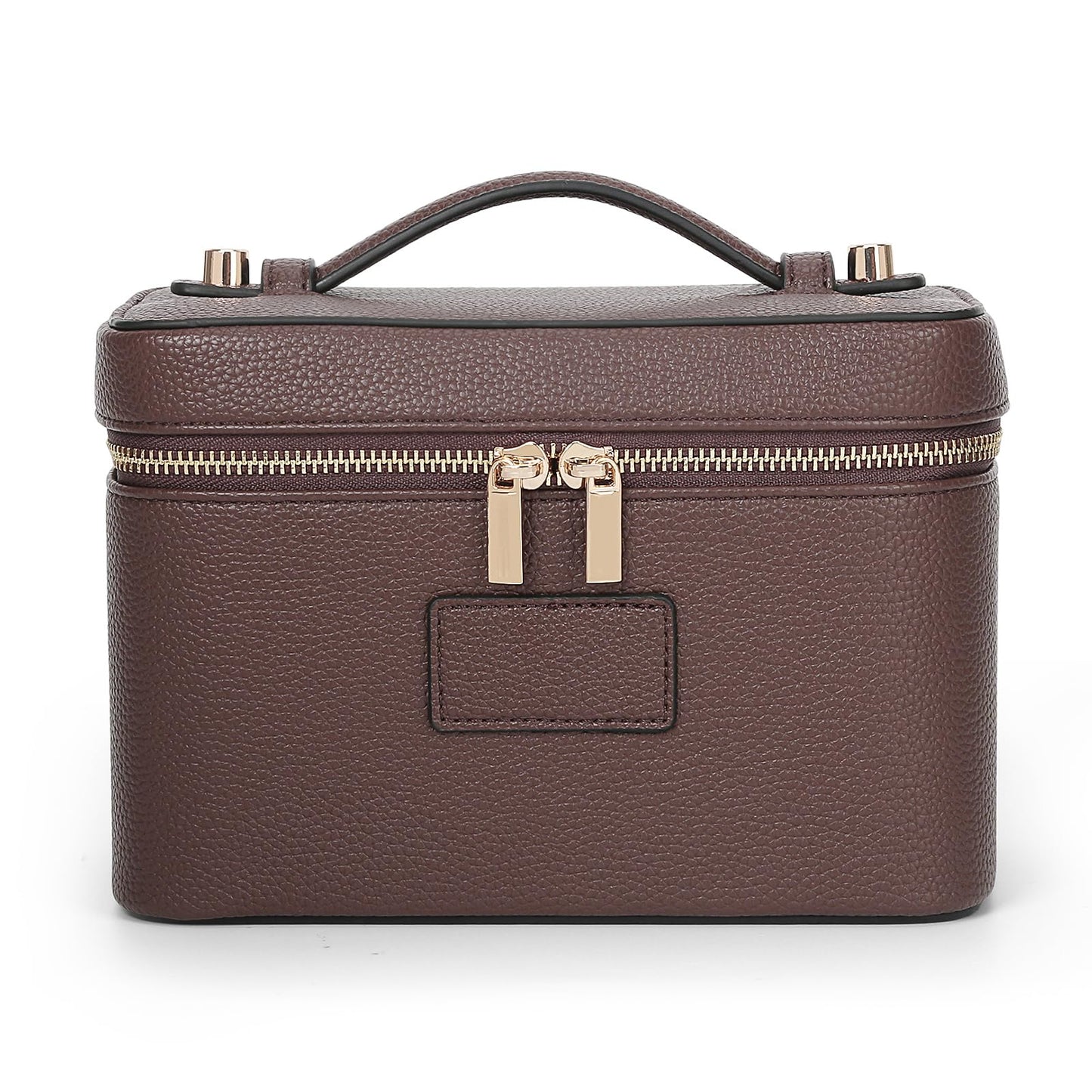HiTotes Makeup Bag Vanity Case for Women Leather Cosmetic Bag Travel Toiletry Bags Portable Makeup Organizer Case