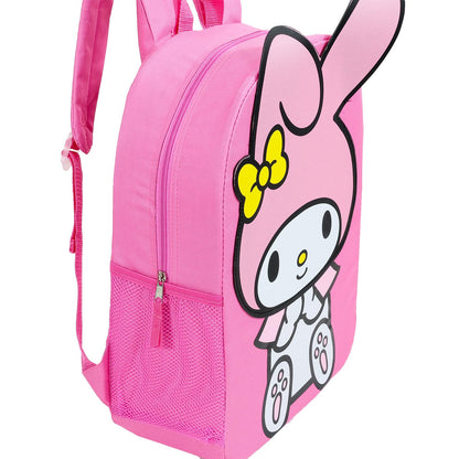 My Melody Backpack for School - Bundle with 16” My Melody School Backpack Plus Hello Kitty Stickers, Water Bottle, More | Hello Kitty and Friends Backpack for Girls