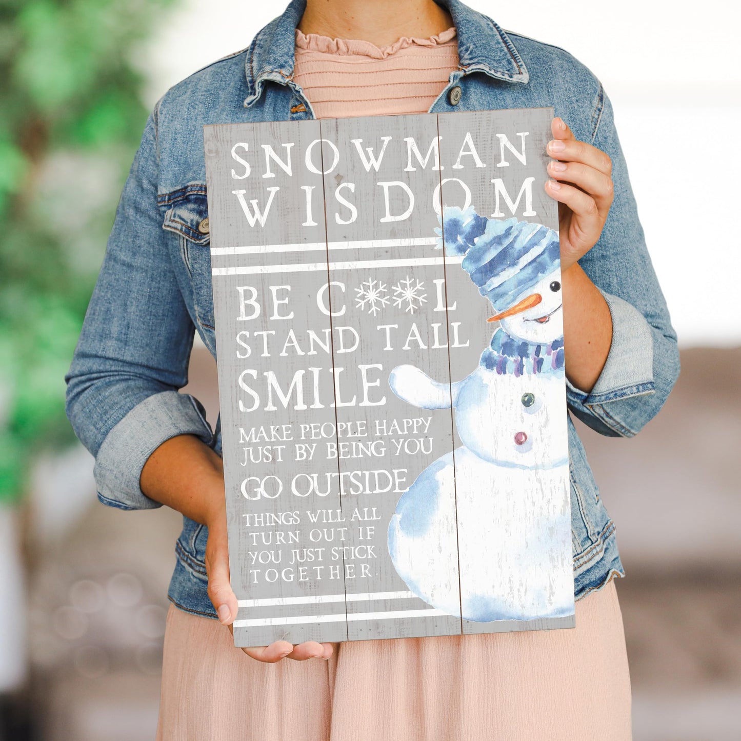 Simply Said, INC Rustic Pallets Christmas Sign - 16 x 10.75 inch Wood Sign Christmas Decorations Winter Farmhouse Decor - RUS1277