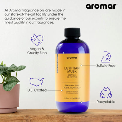 AROMAR Premium Fragrance Oil - Essential Oil for Diffusers & Home Aromatherapy - Cool Waters - 8oz