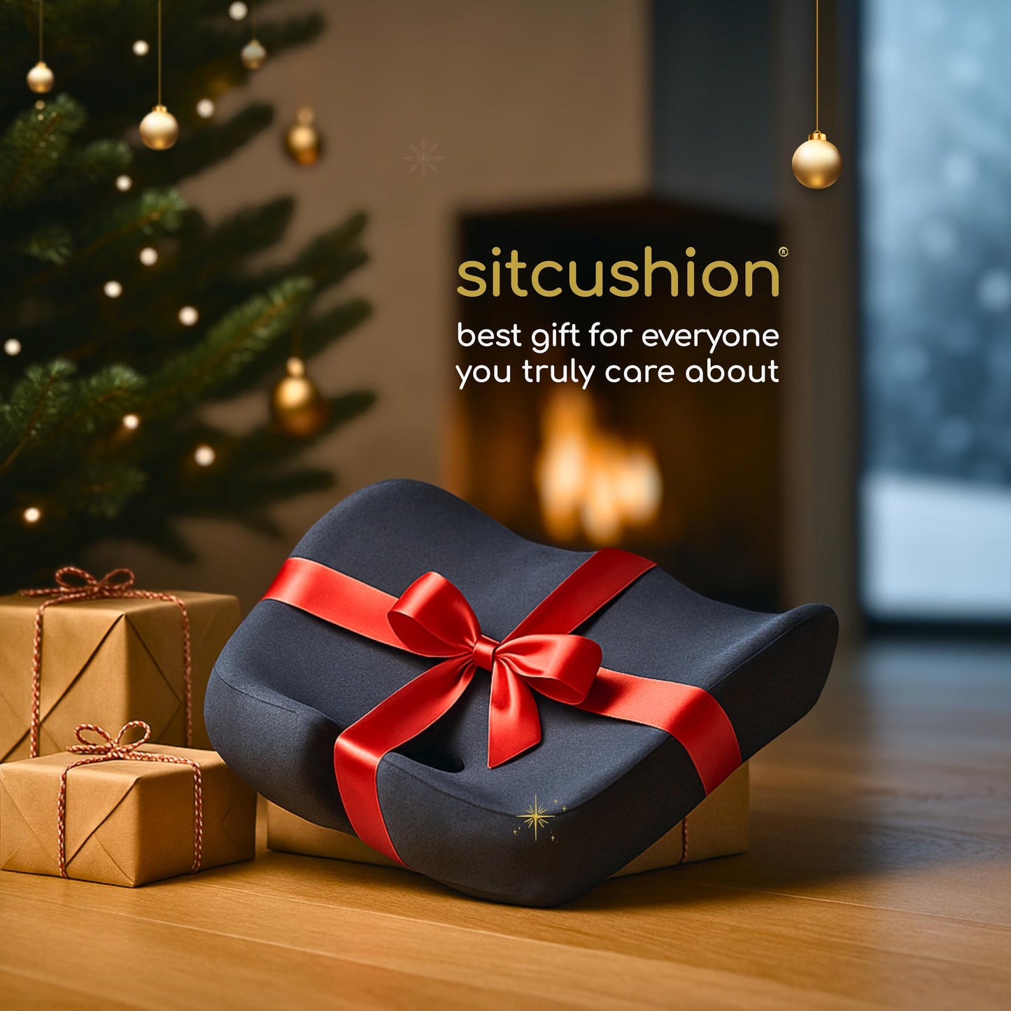 Extra Large Office Chair Cushion for Sciatica Pain Relief, Memory Foam Seat Cushion for Car Seat Pad, Orthopedic Pillow. Computer Chair Cushion for Tailbone Pain Relief All Day Comfort(Gray)