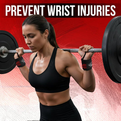 Nordic Lifting Wrist Wraps - Durable Weightlifting Support Straps with Thumb Loop | 1 Pair for Men & Women