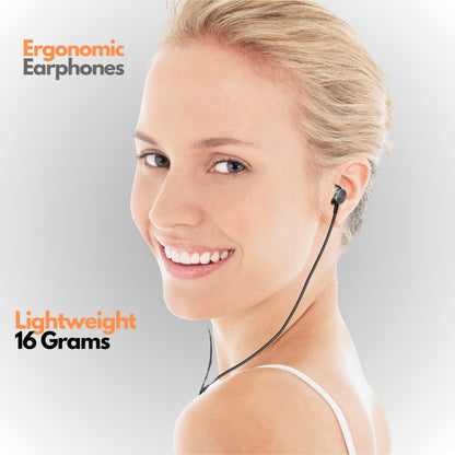Betron BS10 Earphones Wired Headphones in Ear Noise Isolating Earbuds with Microphone and Volume Control Powerful Bass Driven Sound, 12mm Large Drivers, Ergonomic Design