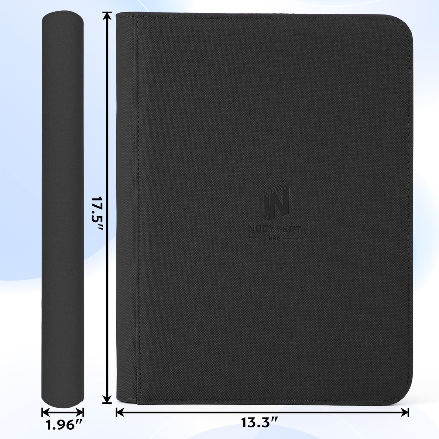 1000+ Pockets Premium Trading Card Binder, 16 Pockets Trading Card Binder Ringless Side Loading Trading,Card Holder Folders for MTG, TCG, Game Cards & Sports Cards(Black)