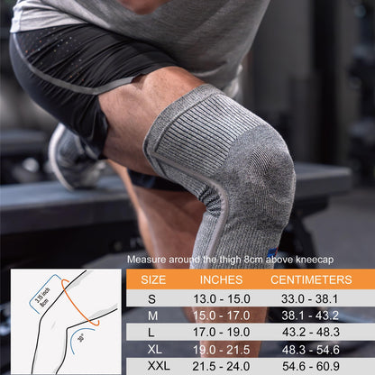 Comforband Premium Recovery Knee Compression Support – Germanium & Bamboo Charcoal Infused Knee Brace for Improved Circulation, Joint Stability, and Pain Relief (X-Large)