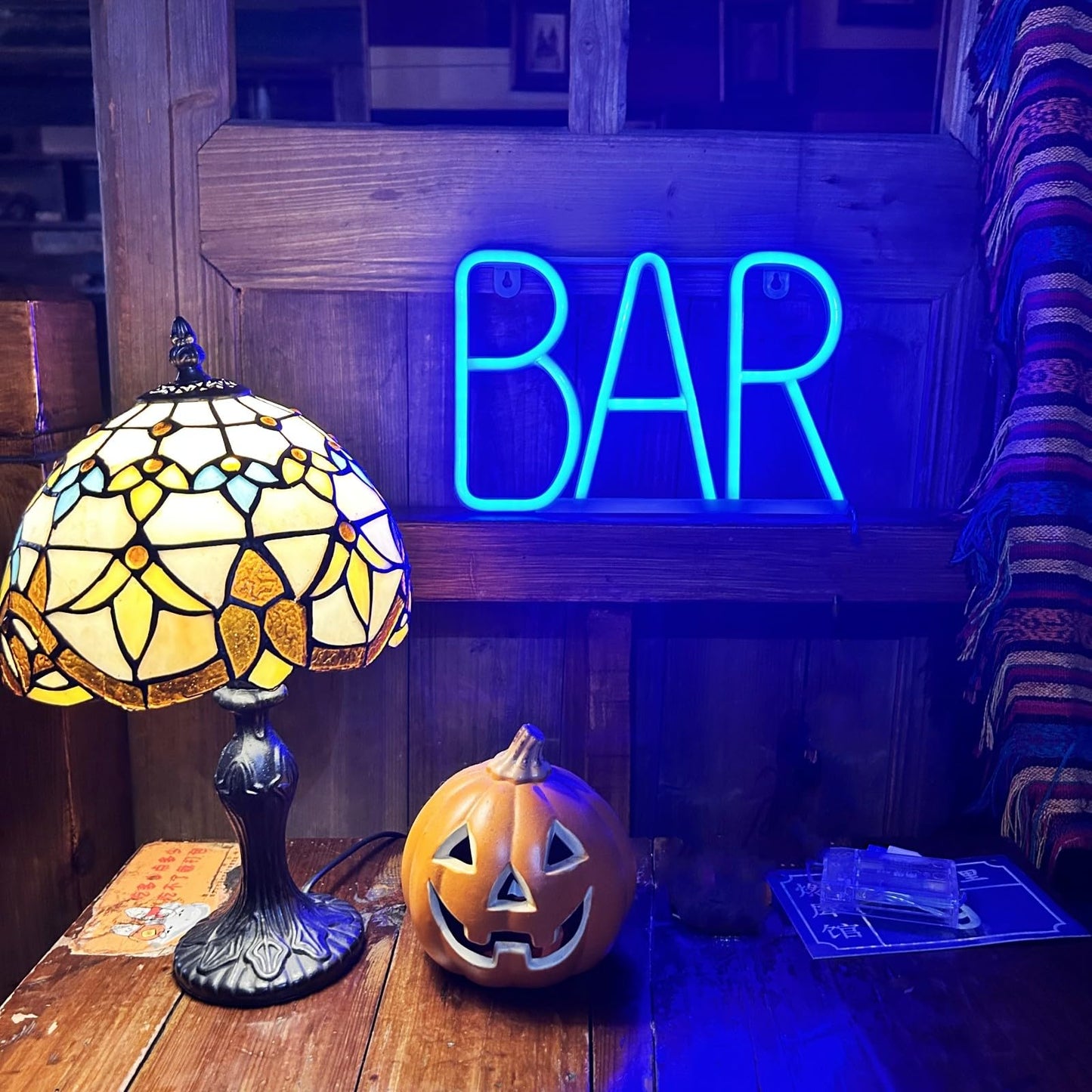 Neon Bar Signs For Home Bar, Led Party Wall Decor Usb Powered Man Cave Neon Light For Bar Cart Decor, Bistro, Club, Pub, Business, Valentine Gifts (Blue)