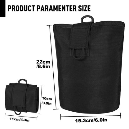 Casonmmax Foldable Molle Dump Pouch Drawstring Mag Recovery Waist Bag