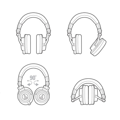 Audio-Technica ATH-M50XGM Professional Monitor Headphones, Gun Metal
