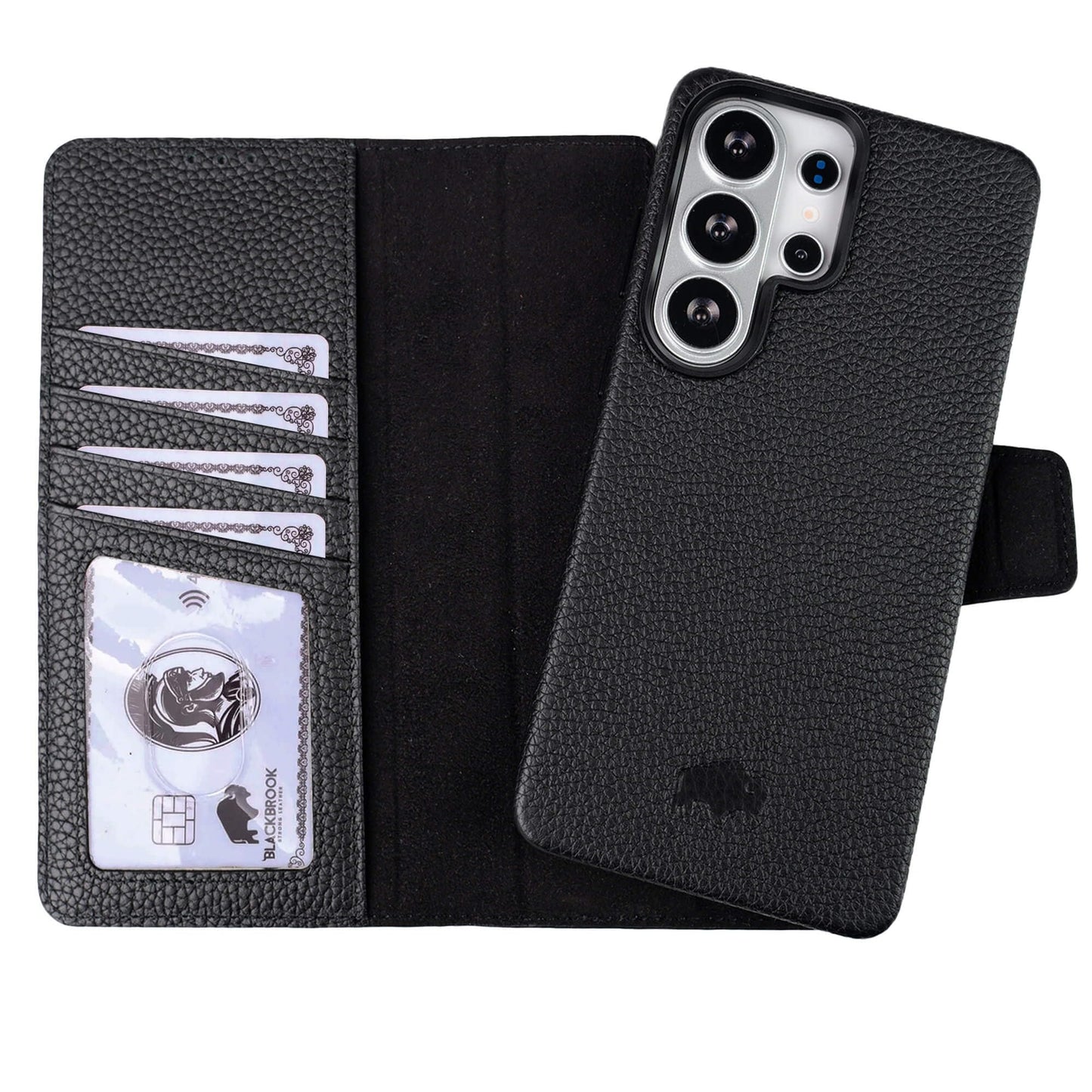 BLACKBROOK for Samsung S26 Ultra Wallet Case, Full Grain Leather, Carter Detachable 2-in-1 Set, Ready for MagSafe Wireless Charging, RFID 4 Card Slots, Magnetic Flip Case