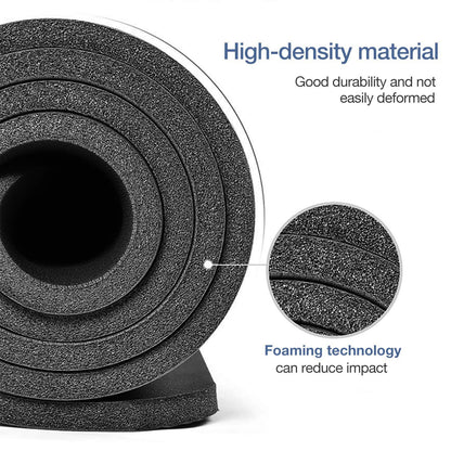 Gruper Thick Yoga Mat Non Slip, Large Size 72" L x 32" W x 0.6" TH, Premium Exercise & Fitness Mat with Carrying Strap and Bag, Workout Mats for Home (Black, 72 * 24 * 0.4 Inches)