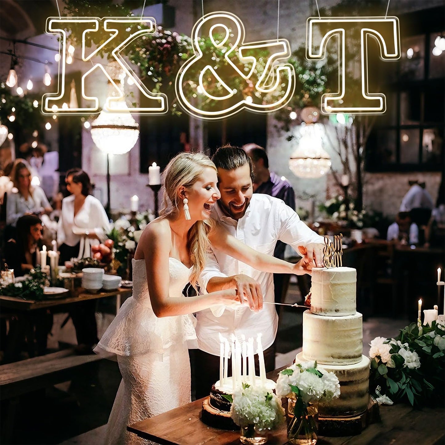 RumonZS Light Up Letters & LED Letters Lights Neon Sign 26 Alphabet 12.2"Decorative Lighted Alphabet for Wedding Party Birthday Bar Christmas Home Decor Letter Lights (Warm White)