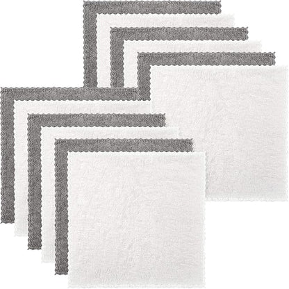 Syhood 12 Pieces Face Wash Cloth 12 x 12 in Makeup Remover Cloths Towel Coral