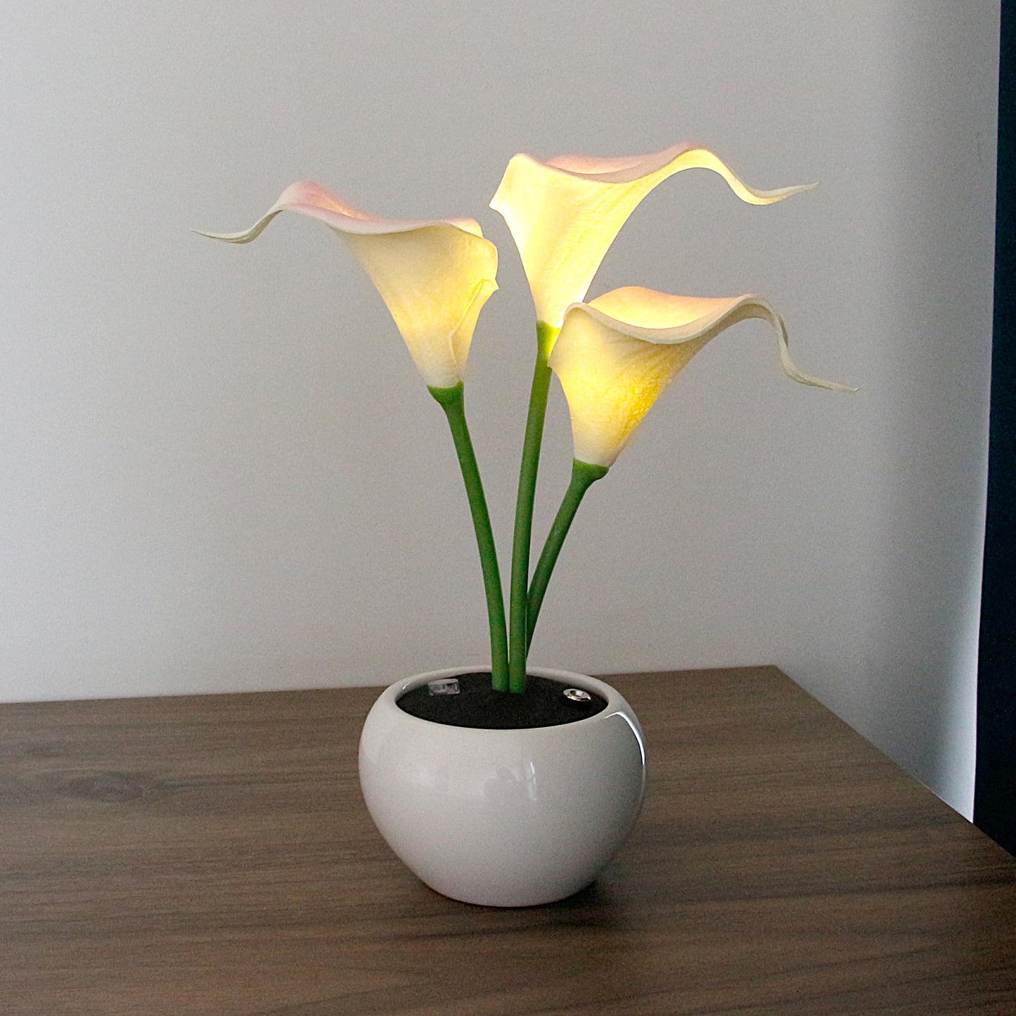 Naimo Flower Night Light Rechargeable LED Night Lamp Calla Lily Table Lamp for Bedroom Living Room Birthday Party Desktop Home Decor