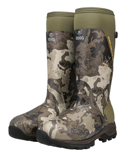 Muddy Outdoors Men's DV8 17" 1000 Gram Insulated Rubber Boots Veil Canyon Gray 10 D