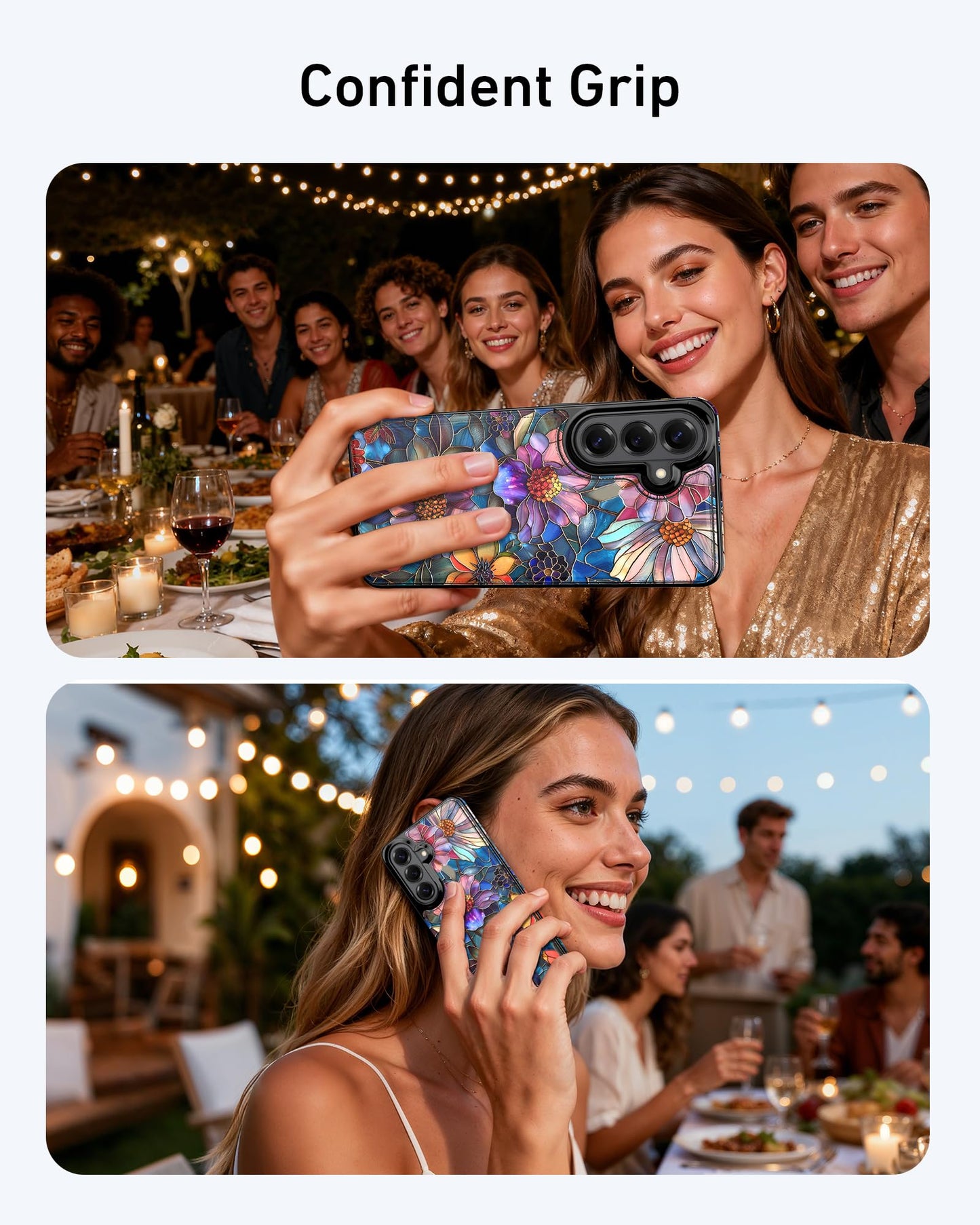 bemal Wallet Case for Samsung Galaxy S26, Floral PU Leather Phone Cover with Card Holder Slots, RFID Blocking, Kickstand, Cute Aesthetic Protective Case for Women Girls, Vibrant Defined Blossoms