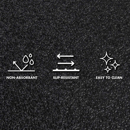 MotionTex Exercise Equipment Mat for Under Rowing Machine, Home Gym Floor Protection, Suitable for Rower, Treadmill, or Elliptical Machine, 30" x 96", Black (8M-110-30C-8)