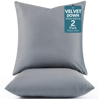 LANE LINEN Throw Pillow Insert - Pack of 2 16x16 Pillow Inserts for Decorative Pillow Covers, Throw Pillows Insert for Couch - White