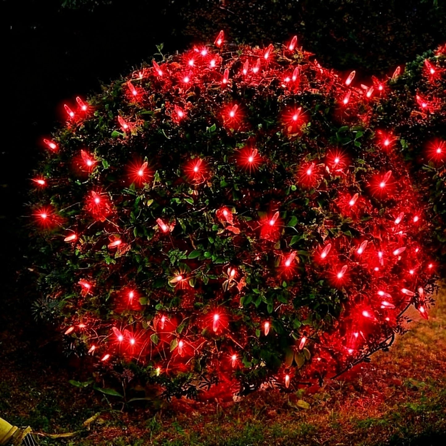 Efunly LED Christmas Net Lights for Bushes Outdoor,100 LED 5ftx5ft Waterproof 8 Modes Connectable Mesh Lights for Bushes,Garden,Yard,Trunk,Outdoor Christmas Decorations