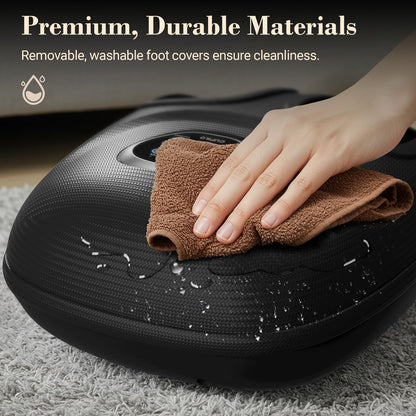 CuPiLo Foot Massager with Heat, FSA HSA Eligible Shiatsu Foot Massager Machine for Plantar Fasciitis, Vibration & Pressure for Neuropathy Pain, Gifts for Women Men, Fits Up to 12"