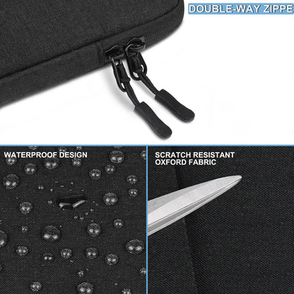 Laptop Sleeve Bag 14 inch, Shockproof Protective Computer Cover with Accessories Pocket, Portable Laptop Case Compatible for 14 inch MacBook Air/Pro, Dell, HP, Acer, Asus, Lenovo, Black