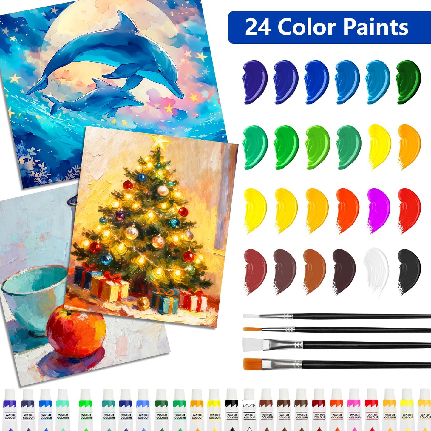 Halobios Art Supplies, 144-Piece Deluxe Art Set Professional Art Kit with Portable Aluminum Case, Crafts Drawing Painting Kit for Gifts Adults Kids Artists