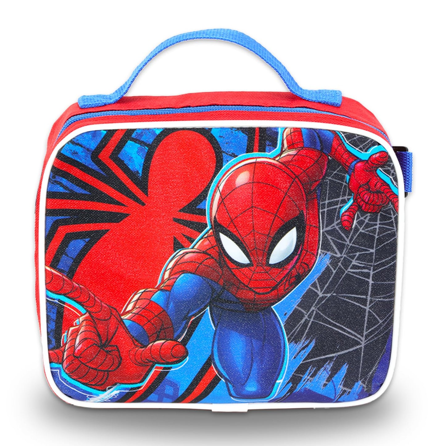 Marvel Spiderman Backpack Set - Bundle with 16" Bag, Lunch Box, Stationery, Water Bottle, Stickers, and More | Marvel School Supplies Kit for Kids
