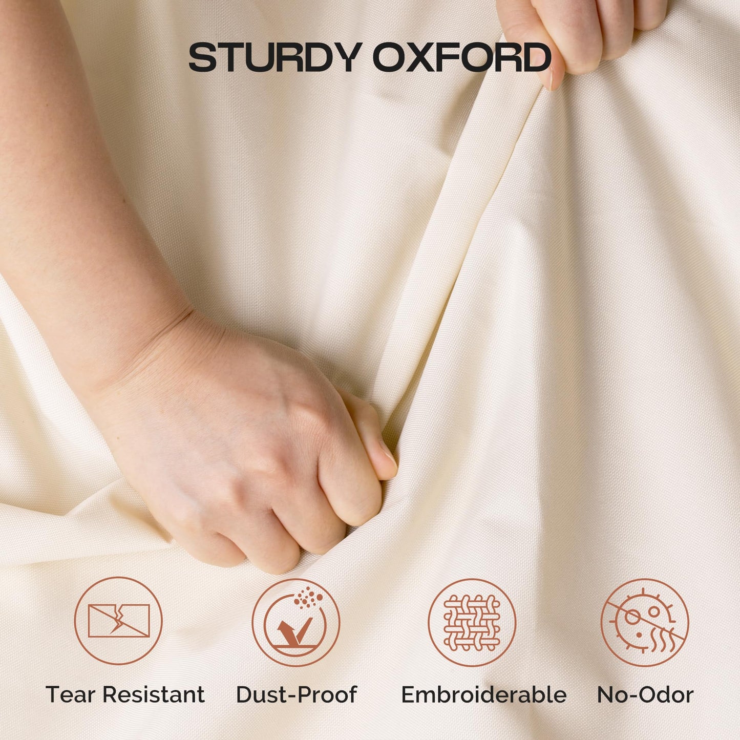 MISSLO 43" Hanging Garment Bags for Travel for Women Heavy Duty Mens Suit Bag Travel Foldable Suit Cover Bags for Closet Storage for Coats, Jackets, Shirts, Clothes, Beige