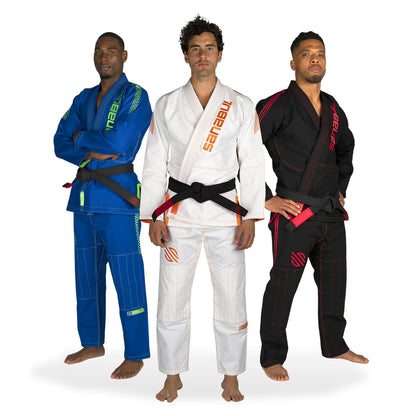 Sanabul Highlights Pro Brazilian Jiu Jitsu Gi Premium BJJ Gi IBJJF Competition - White, A0