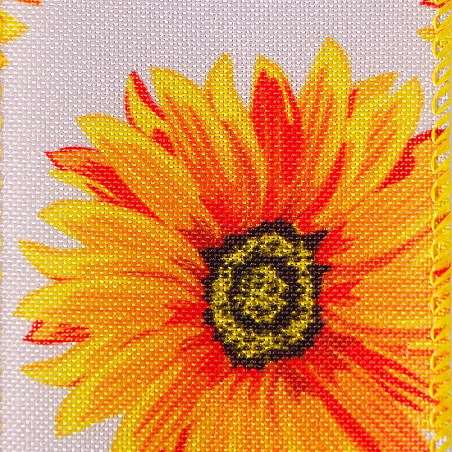Sunflower Printing Burlap Wreaths Bows Flower Wreath Bows for Christmas Tree Topper Door Ornament Window Ornaments