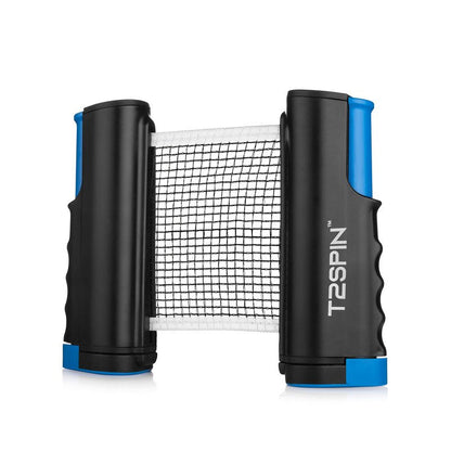 T2Spin Premium Retractable Ping Pong Net for Any Table - Portable Table Tennis Net -Ping Pong Net with Clamps -Table Tennis Accessories - Comes with Large Storage Bag