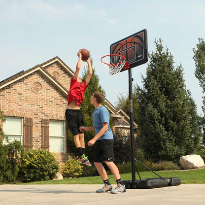 Lifetime Portable Outdoor Basketball Hoop, 44 Inch Backboard, 7.5-10 Ft Telescoping Adjustable Height System