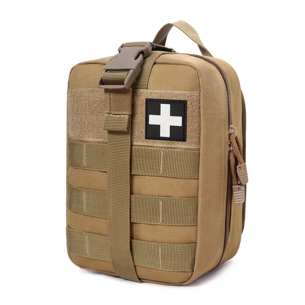 Honestptner Molle Pouch, Sturdy 600D Nylon Tactical Medical Pouch,Rip-Away EMT First Aid Pouch (Bag Only)