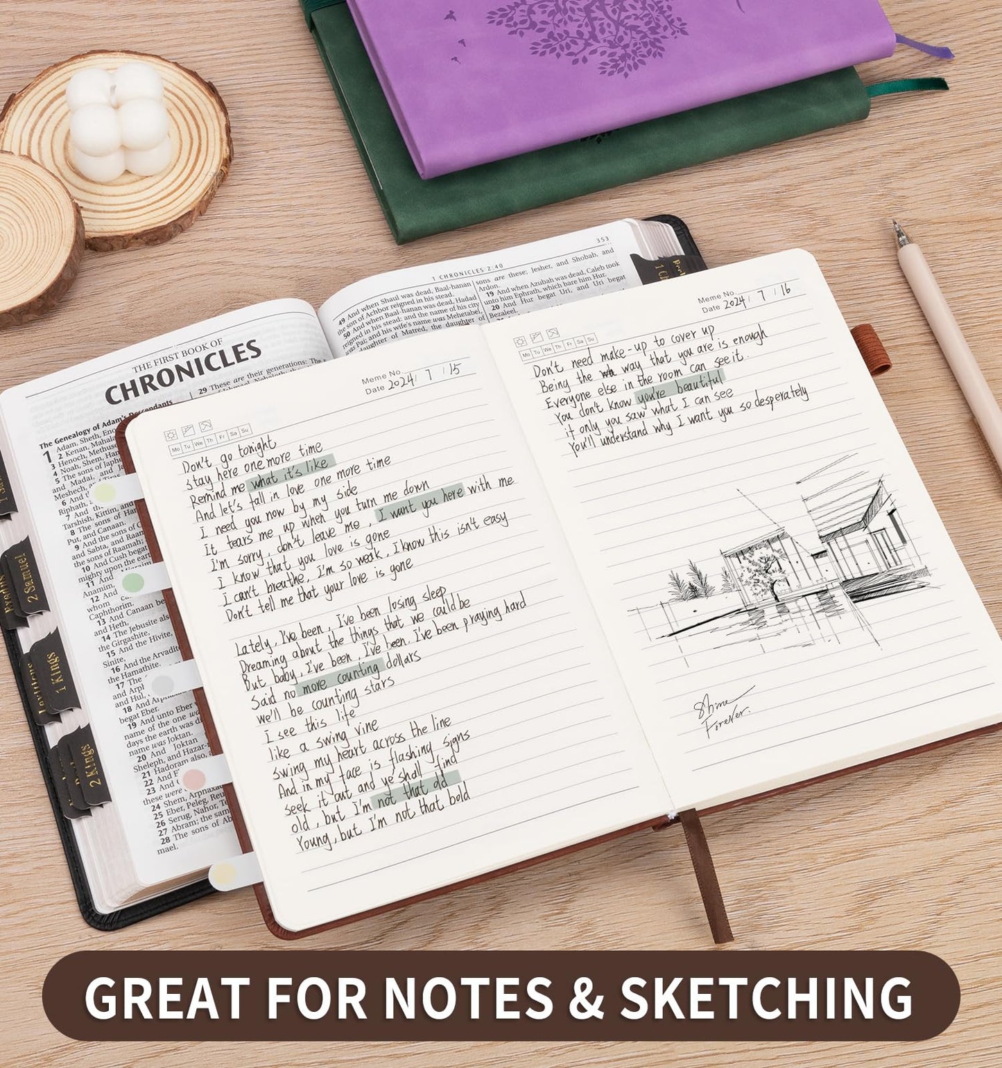 6 Pack Lined Journal Notebook for Women Men, A5 Hardcover Leather Journals for Writing, 200 Pages Thick Paper, Daily Journal Notebook for Work, School, Note Taking, Business, Travel, College Ruled