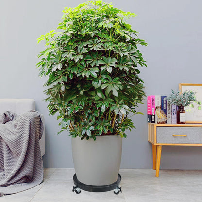 20 Inch Heavy Duty Plant Caddy With 360°Lockable Wheels,600 Lbs Capacity,Outdoor Indoor Rolling Plant Stand With Casters,Black Large Plant Dolly Potted Planter Cart For Big Flower Pots Plant Pots