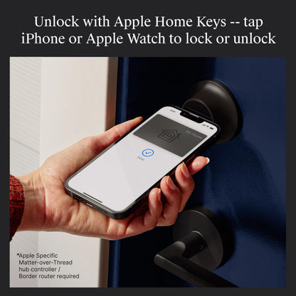 Level Lock+ (Matter) Smart Lock - World's Smallest, Most Advanced Matter-Over-Thread Deadbolt Plus Apple Home Key - Keyless and Remote Access via Apple, Alexa, Google Home, SmartThings (Satin Nickel)
