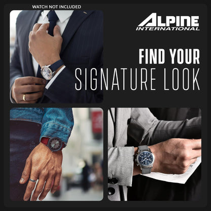 Alpine Cordura Fabric Watch Band | Water-Resistant Canvas Quick Release Watch Strap | Grey Adjustable Watch Band for Men & Women | 22mm Replacement Watch Band for Regular & Smart Watches