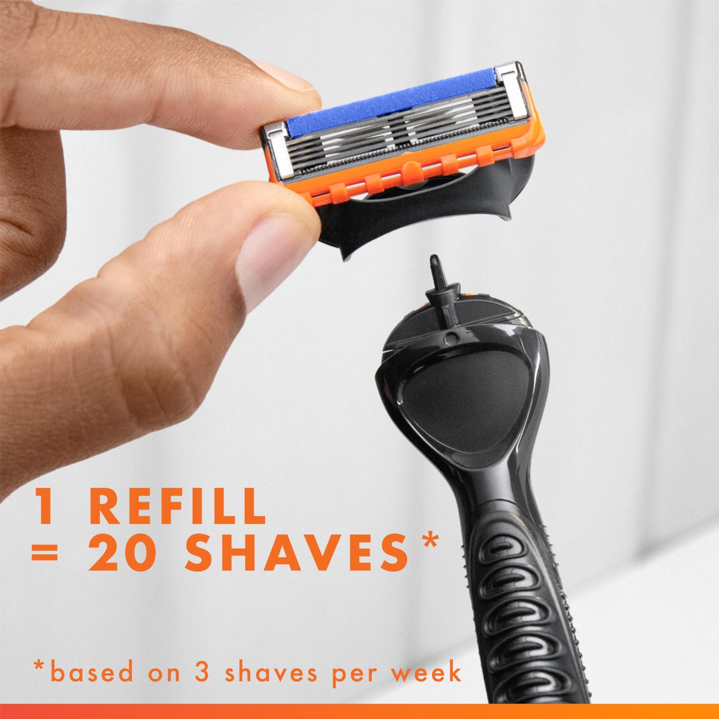 Gillette Fusion5 Power 5-Blade Razor Blade Refills for Men with Precision Trimmer, 10 Count